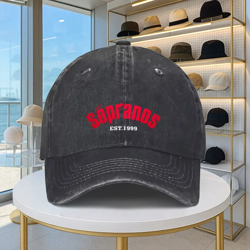 1pc Sopranos Design Baseball Cap | Lightweight, Portable, Adjustable, Multi-Color, Unisex, Fashionable Casual Style, Suitable fo