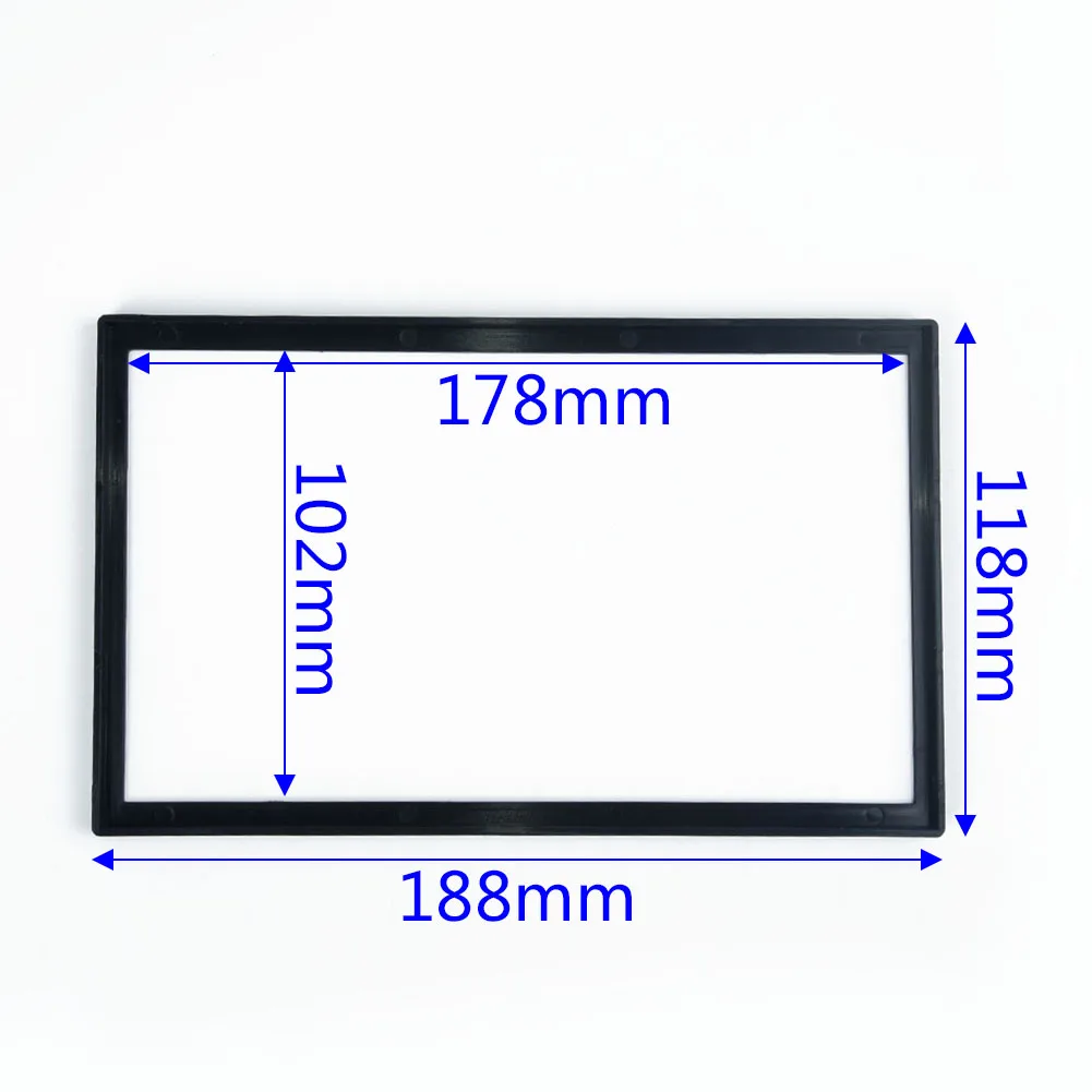 1pc 2Din Stereo Audio Dash Bezel Panel Mounting Frame For Car Radio DVD Player Car Audio Frame The Real Color Of The Item