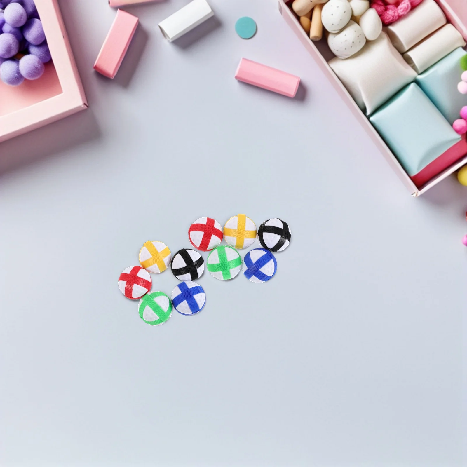 

30Pcs Sticky Balls for Kids Soft Nylon Mini Golf Dart Board Accessories Indoor Outdoor Birthday Party Game Sticky Dart