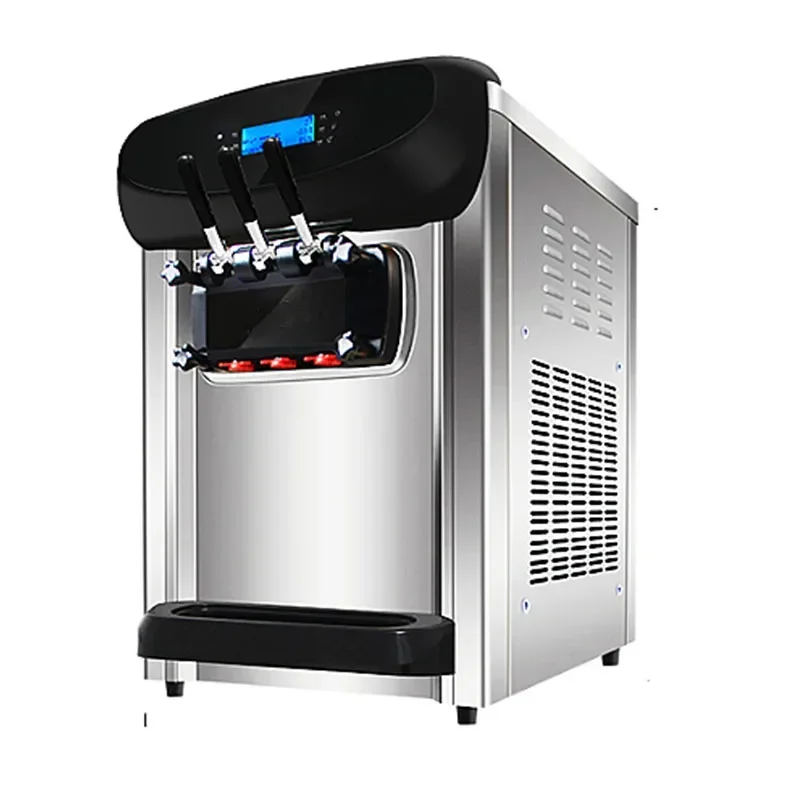 2200W Ice cream machine commercial automatic cone ice cream Maker desktop small soft ice cream sundae machine