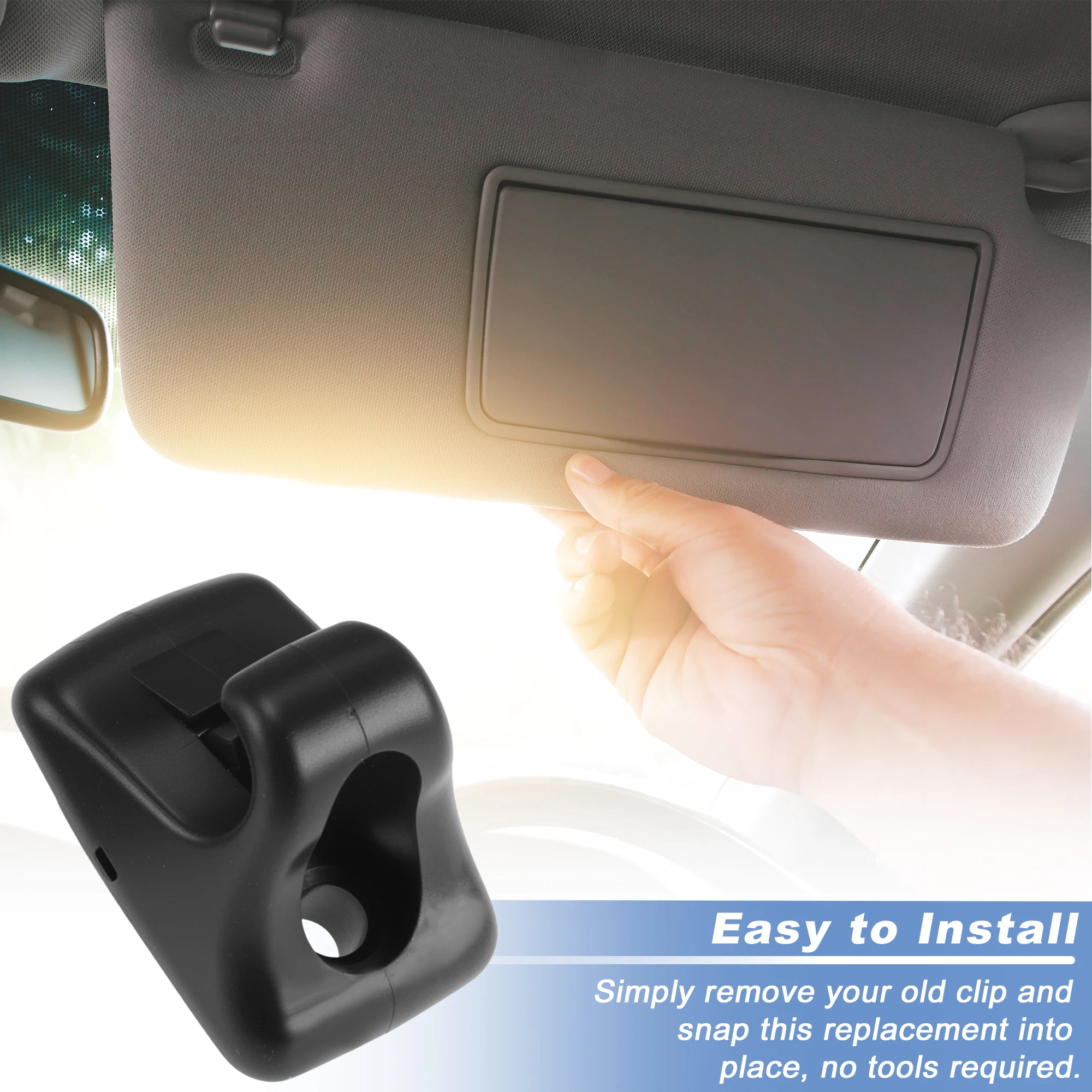UXCELL Sonnenblenden-Clip Sonnenblenden-Innenclip Nr. 85235B1000 für Hyundai Ioniq 2017-2021 Autozubehör für Hyundai Kona 2017-2021 – Detail 5