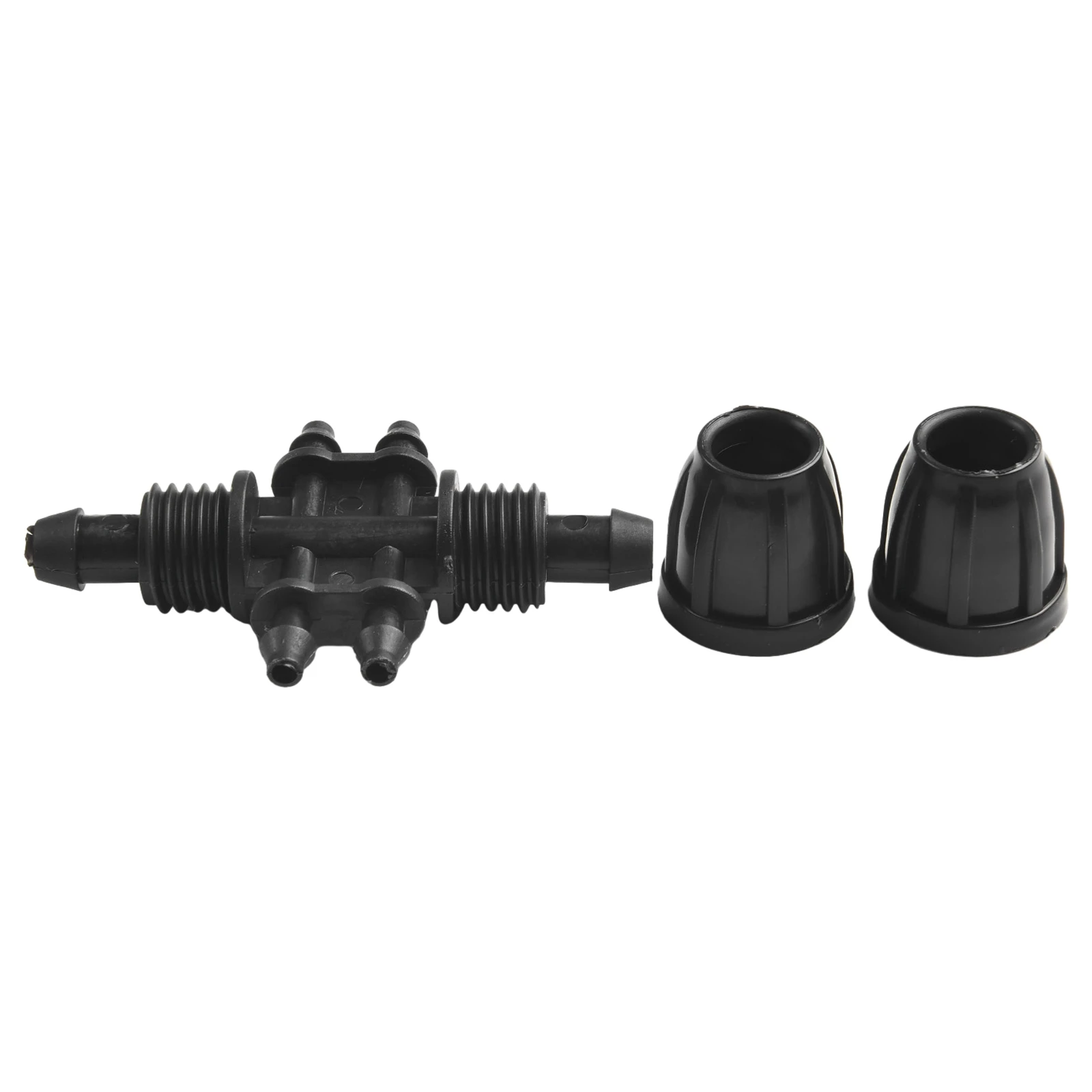 For Farm Garden And Agricultural Watering Tube Pipe Fittings 10cm/3.93 Inch Anti-UV Anti-corrosion Anti-drip Black