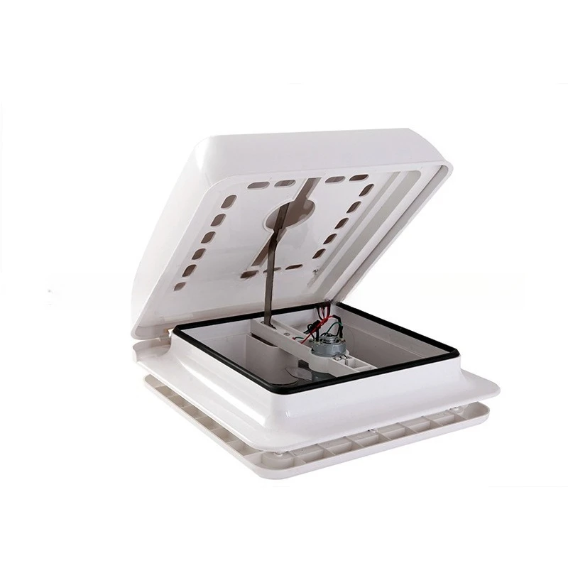 UV resistant ABS 12V ventilation sunroof, RV manual exhaust fan with insect net