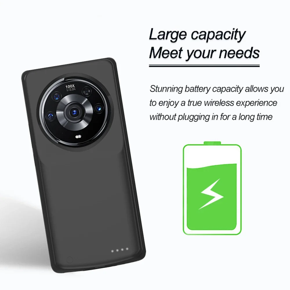 For HONOR Magic 4 Pro Battery Cases 10000mAh External Battery Powerbank Cover For Magic 4 Power Case Portable Power Bank Cover
