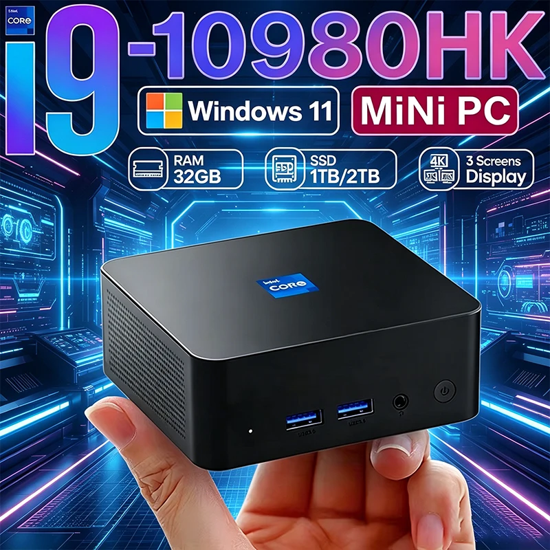 Mini PC Core I3-6006U Windows 11 pro 32GB RAM 1TB/2TB SSD WIFI 6 BT5.2 4K HD Small Pocket Gaming Office Study Computer