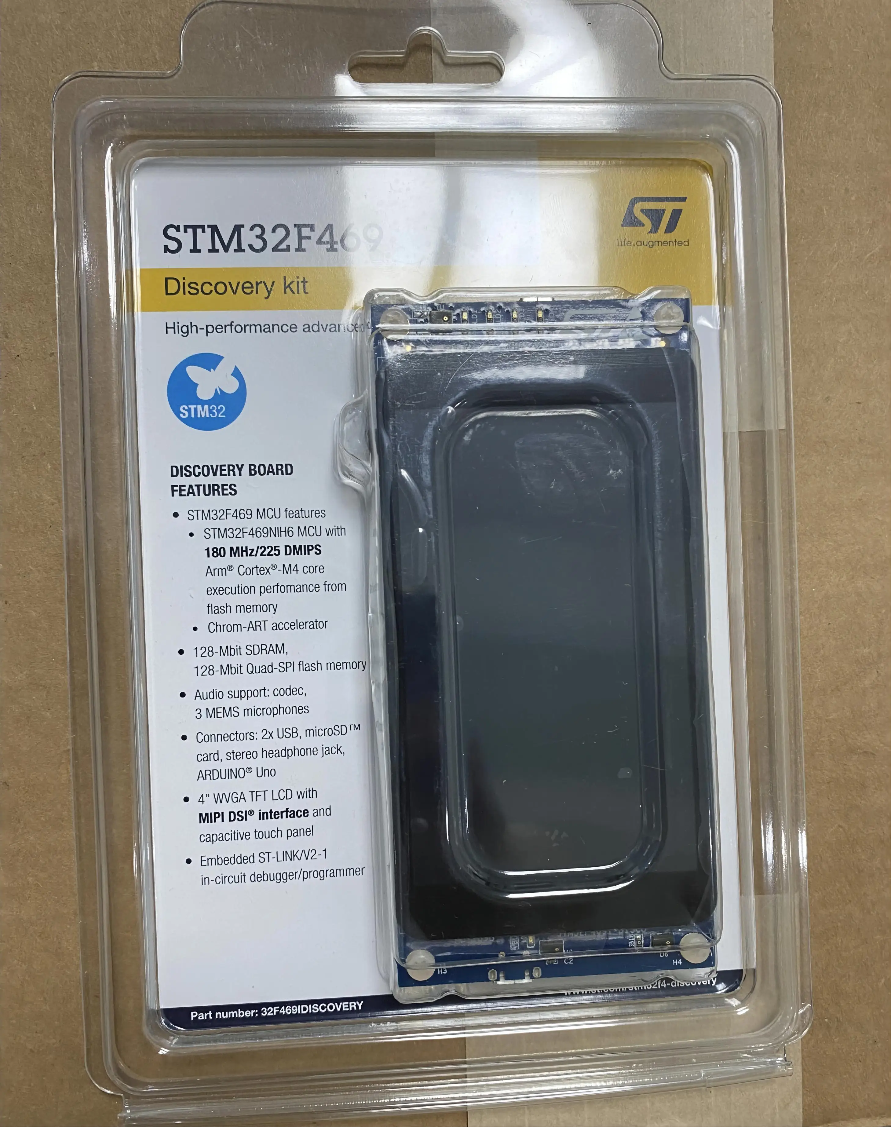 Kit de descubrimiento ARM STM Original, STM32F469I-DISCO, con placa de desarrollo MCU STM32F469, NUCLEO-F401