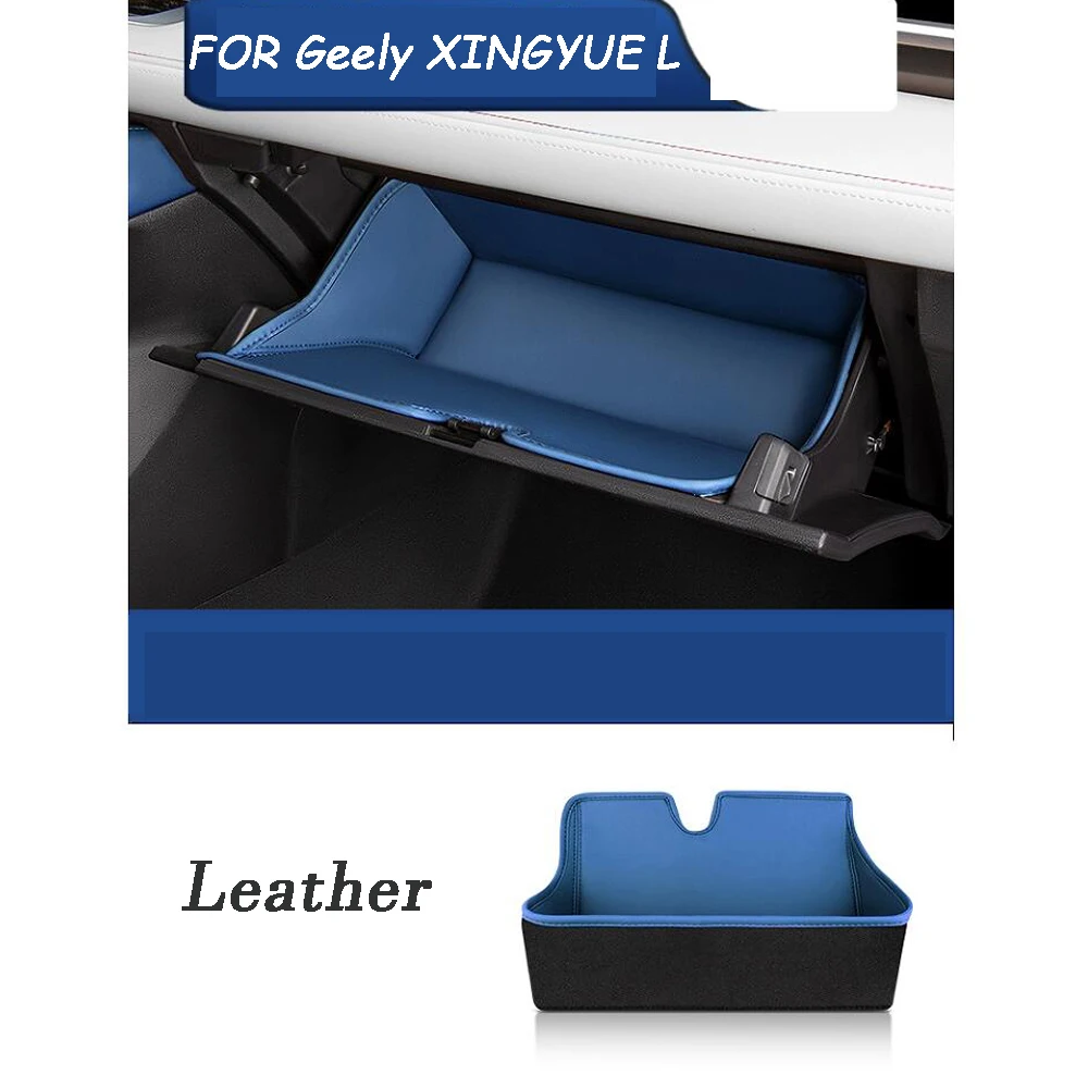 2022-2024 For Geely Monjaro KX11 Xingyue L Car copilot Storage Box Protector Pad Door Anti-dirty Pad Anti Kick Mat Accessories