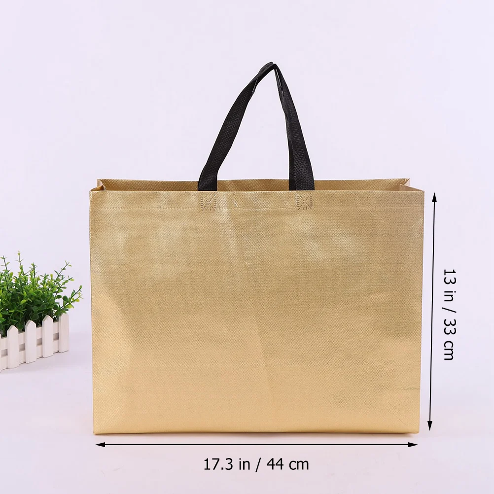 

12pcs Non woven Laminated Fabric Shopping Bag Large Capacity H held Shoulder Tote Pouch Gifts Women Grocery Reusable