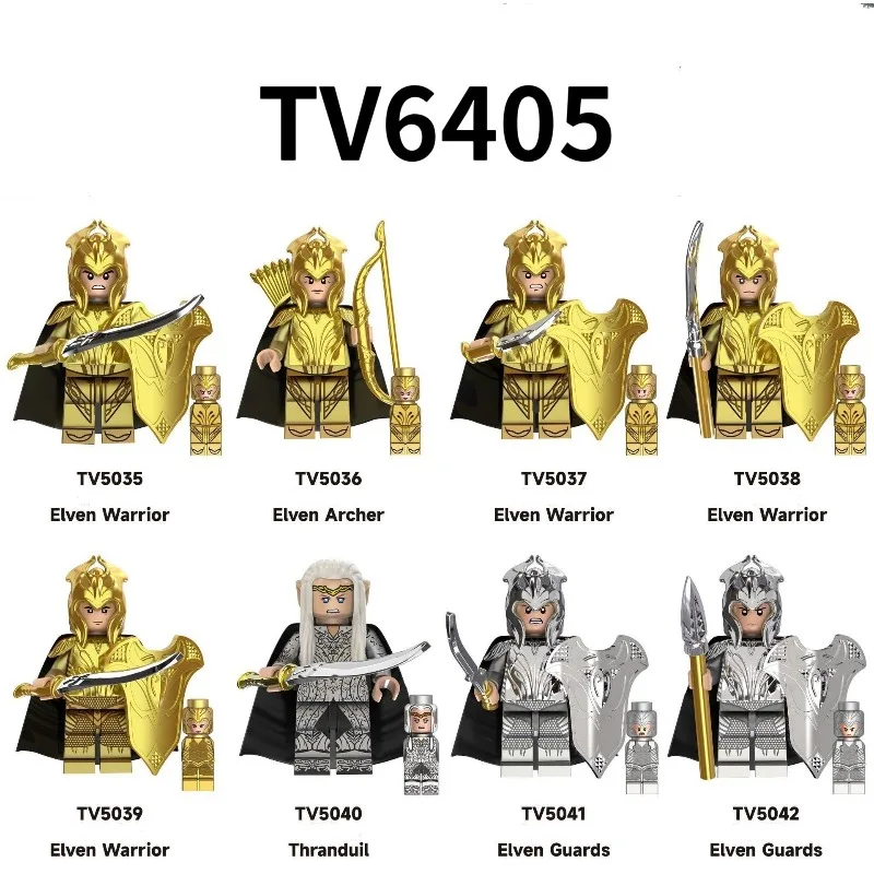 

Thranda Elf Warrior Assembly Building Block Figurine Toy Bag TV6405 Film And Television Ring Series Collectible