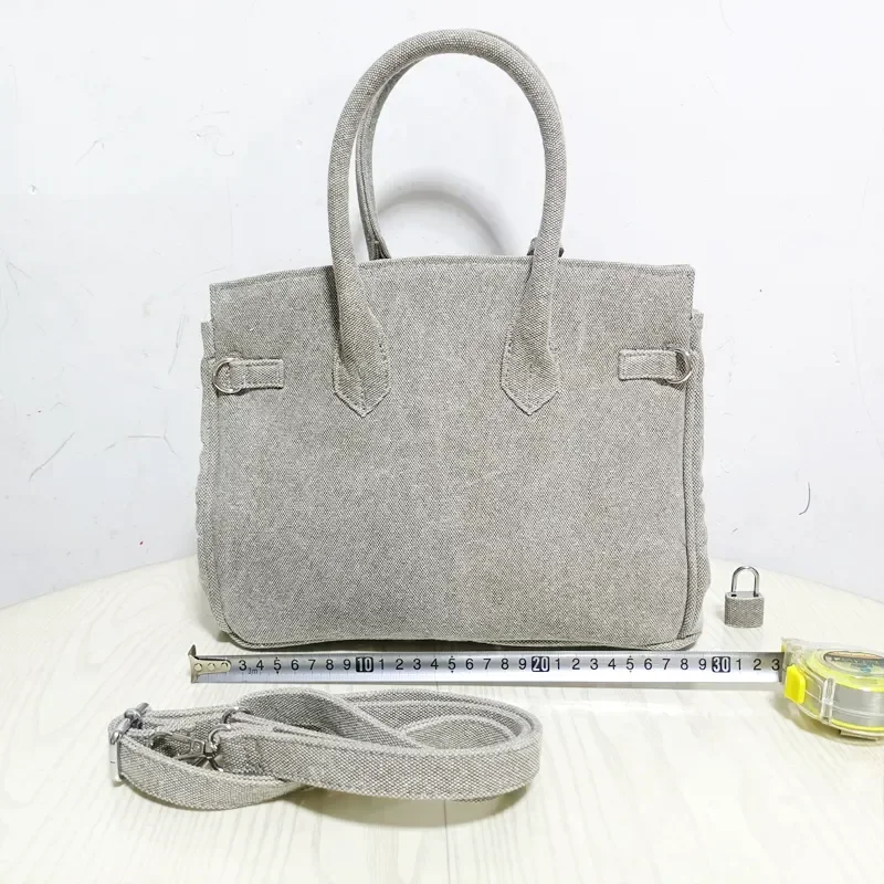 Ins Famous Fashion Women Bags Canvas Purse Luxurious Handbags Girl Shoulder Bags Crossbody Bag Totes Handmade