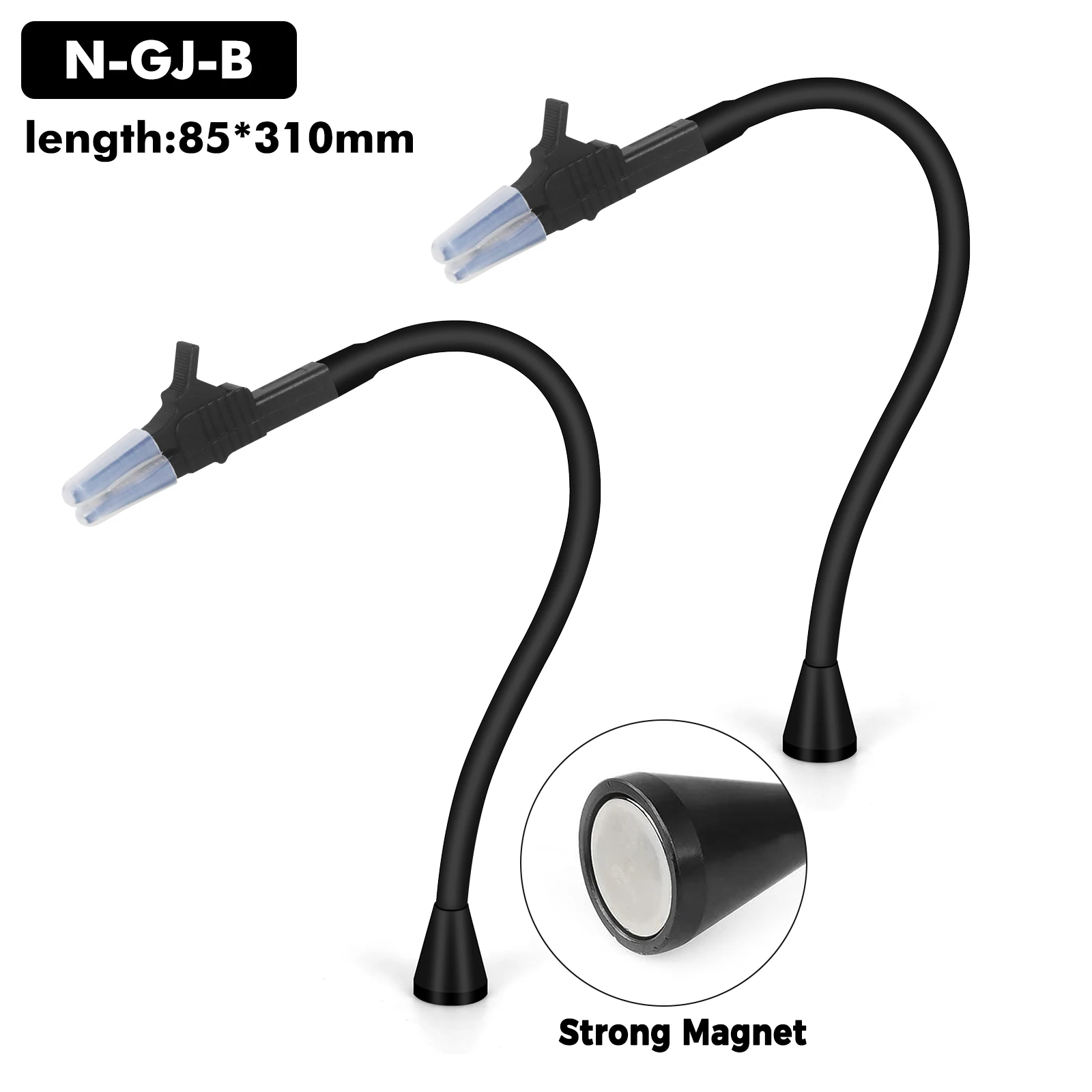 NEWACALOX Magnetic Base PCB Board Fixing Clip Holder Silicone Flexible Arm 310mm Soldering Third Helping Hands Repairing Tool