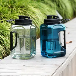Sports Water Bottle GYM BPA Free Portable Leak-proof Kettle 2.4 Liters For Man With Fitness Plastic Large Capacity Water Bottle