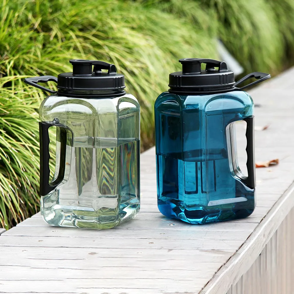 Sports Water Bottle GYM BPA Free Portable Leak-proof Kettle 2.4 Liters For Man ​With Fitness Plastic Large Capacity Water Bottle