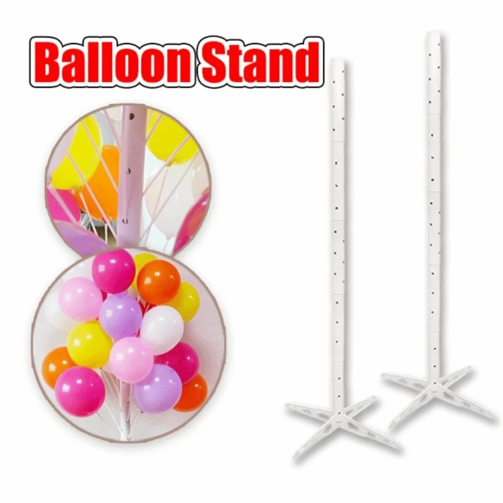 

Plastic Balloon Column Display Stand With Base Reusable Balloon Tree Shelf 180cm Balloon Support Bracket for Kids Baby Shower