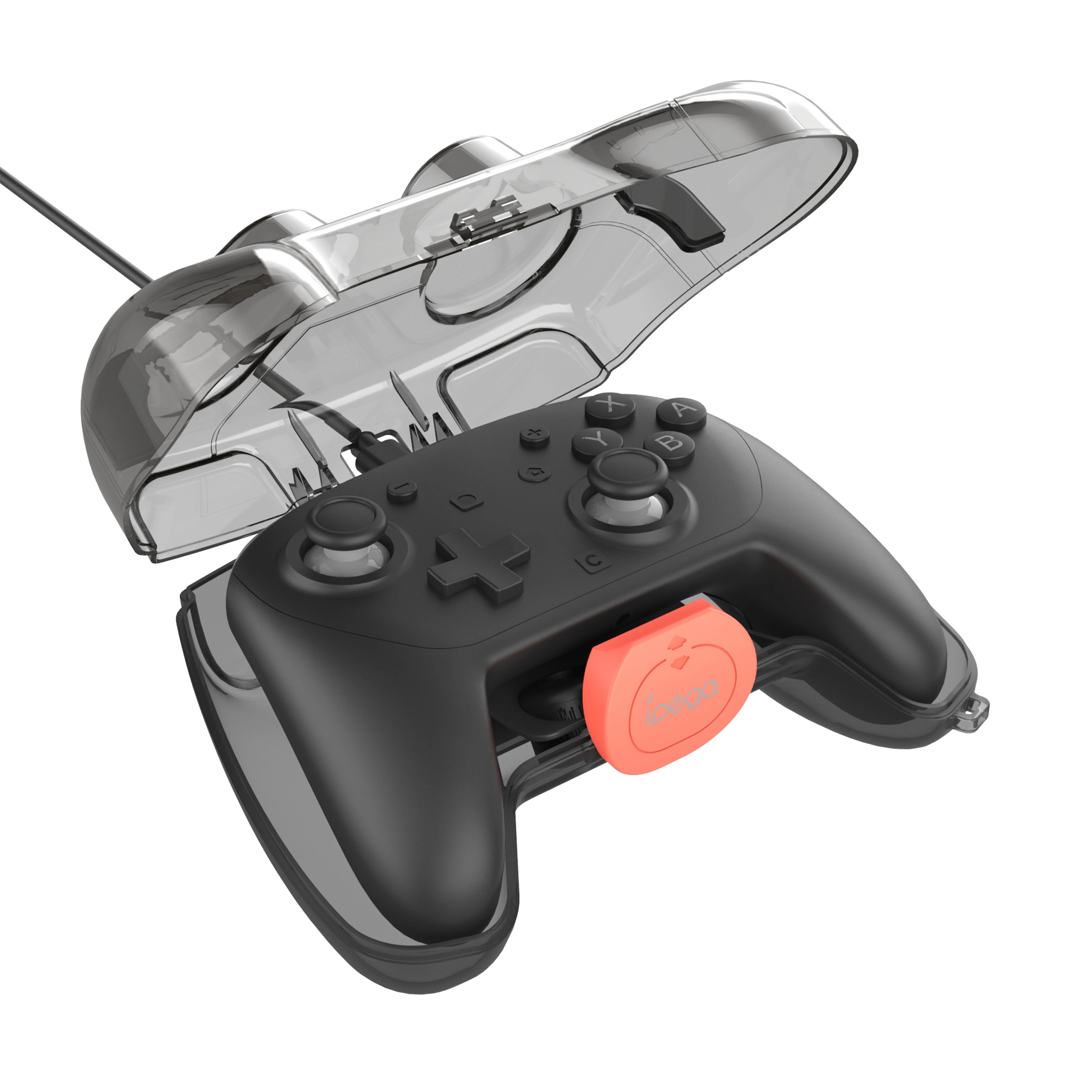 حافظة حماية شفافة IPega PG-SW2232 لوحدة التحكم Switch 2 Pro، مقاومة للصدمات/الغبار/الخدش مع منفذ شحن