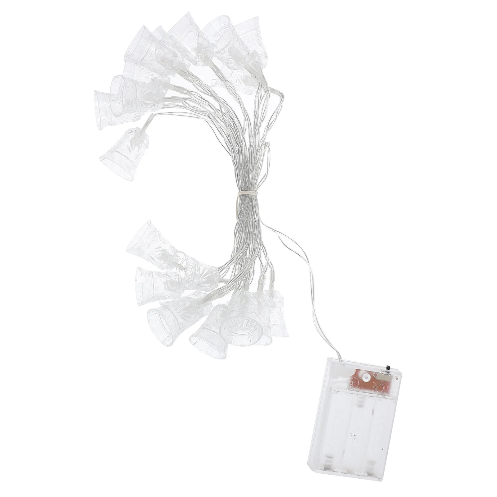 

1pcs Led Cutout Bell String Lights Decorative Lamp For Christmas Holiday Party Outdoor Indoor Garden Home Festival Lighting