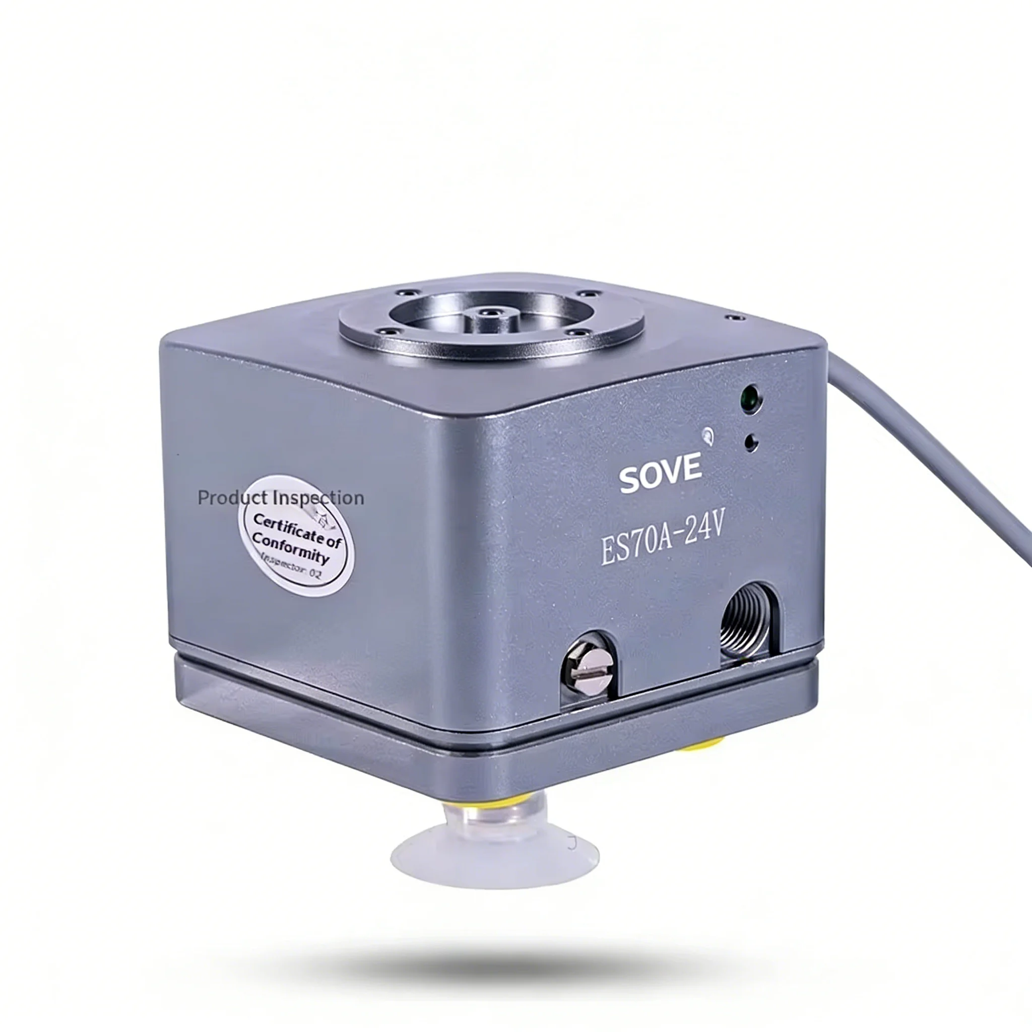 Mini Electric Vacuum Suction Cup with Digital Display Gauge Powerful Sucker Tool for Ceramic Marble Glass Stone Handling Pro