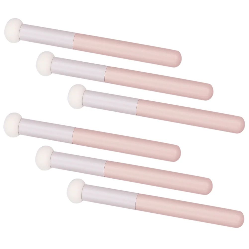 6Pcs Portable Sponge Mushroom Concealer Brush Makeup Brush for Face Nose Eyelids Cream Professional and Beginner Use