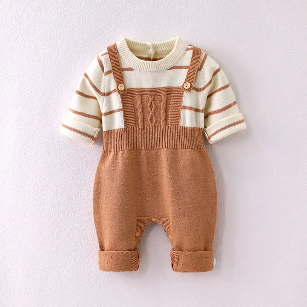 ropa-de-primavera-y-otono-para-bebes-recien-nacidos-tanto-para-ninos-como-para-ninas-conjuntos-mamelucos-ropa-de-punto-a-rayas-o-de-color-liso-sueteres-y-monos-para-bebes