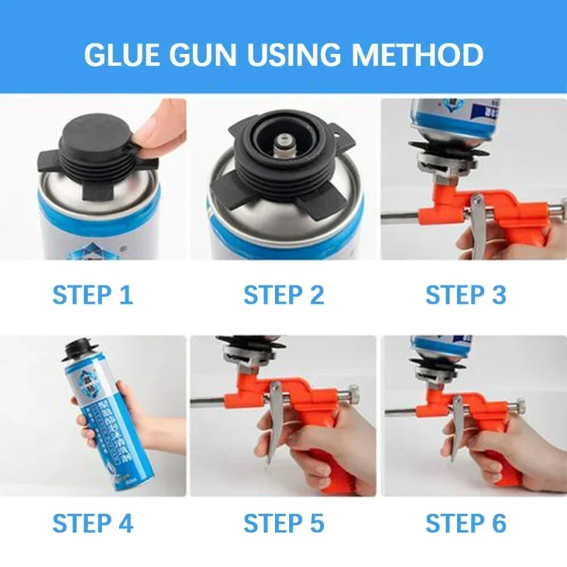 Pistolet pulvérisateur en métal en expansion de mousse, PolyVrTrigger, outil de calfeutrage pour la rénovation de la maison, odorà colle à jet moussant, pompe de pulvérisateur, mastic