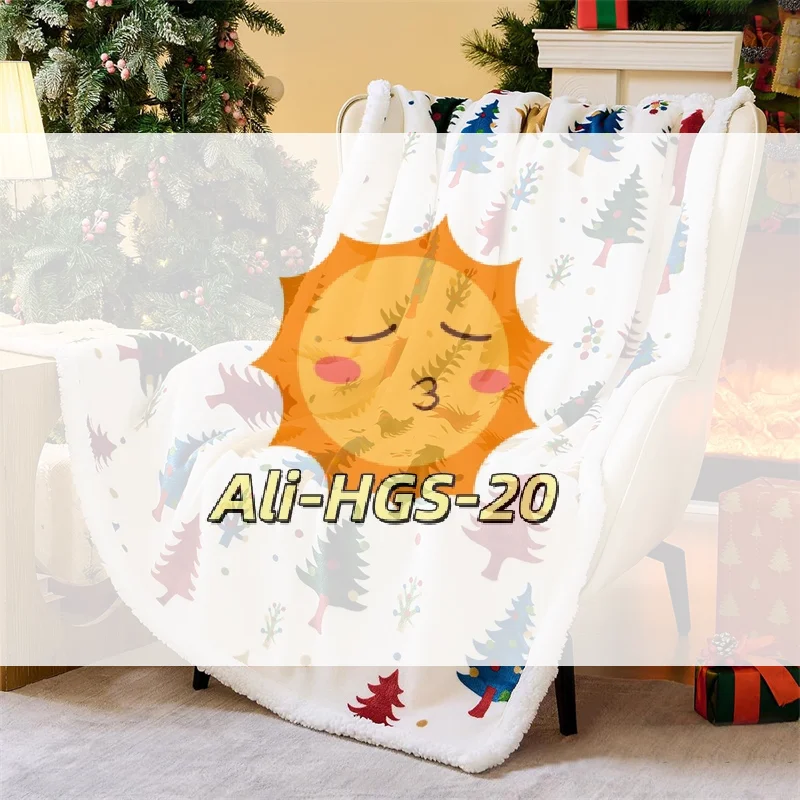 

Christmas Sherpa Fleece Throw Blanket - Holiday Plush Blanket for Couch, Sofa & Bed, Festive Gift for Women