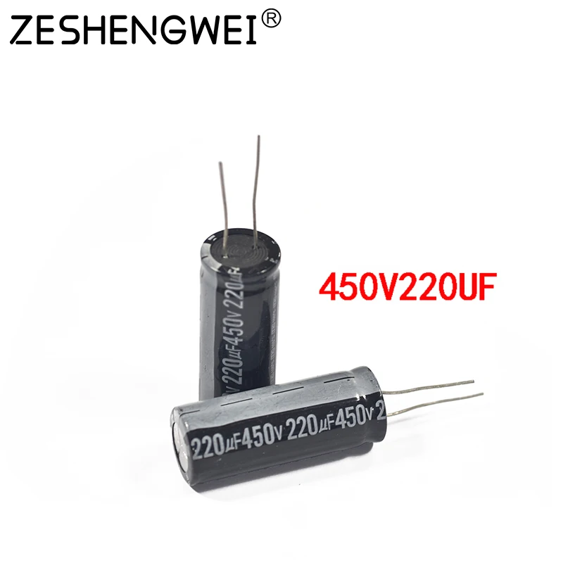 2PCS 450V220UF Aluminum Electrolytic Capacitor 220UF 450V 18*45mm NEW Electrolytic Capacitor Size：18x45