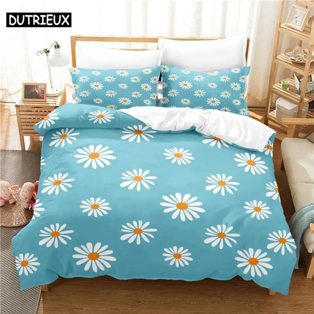 

Little Daisy Comfortable Duvet Quilt Cover Pillowcase Bedding Set Children Bedroom Decoration Home Textile