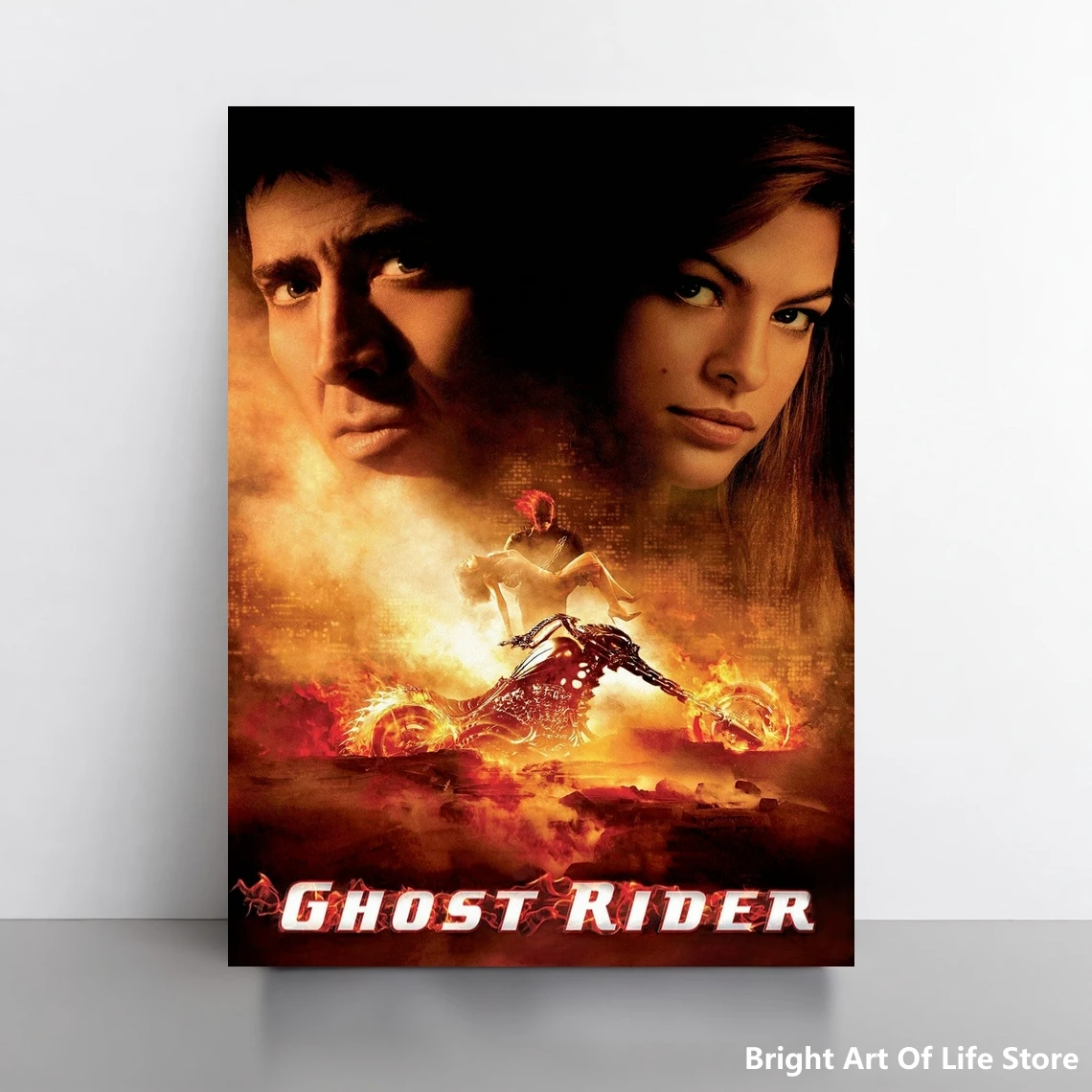 Póster de película Ghost Rider (2007), cubierta artística de estrella, impresión fotográfica (sin marco)