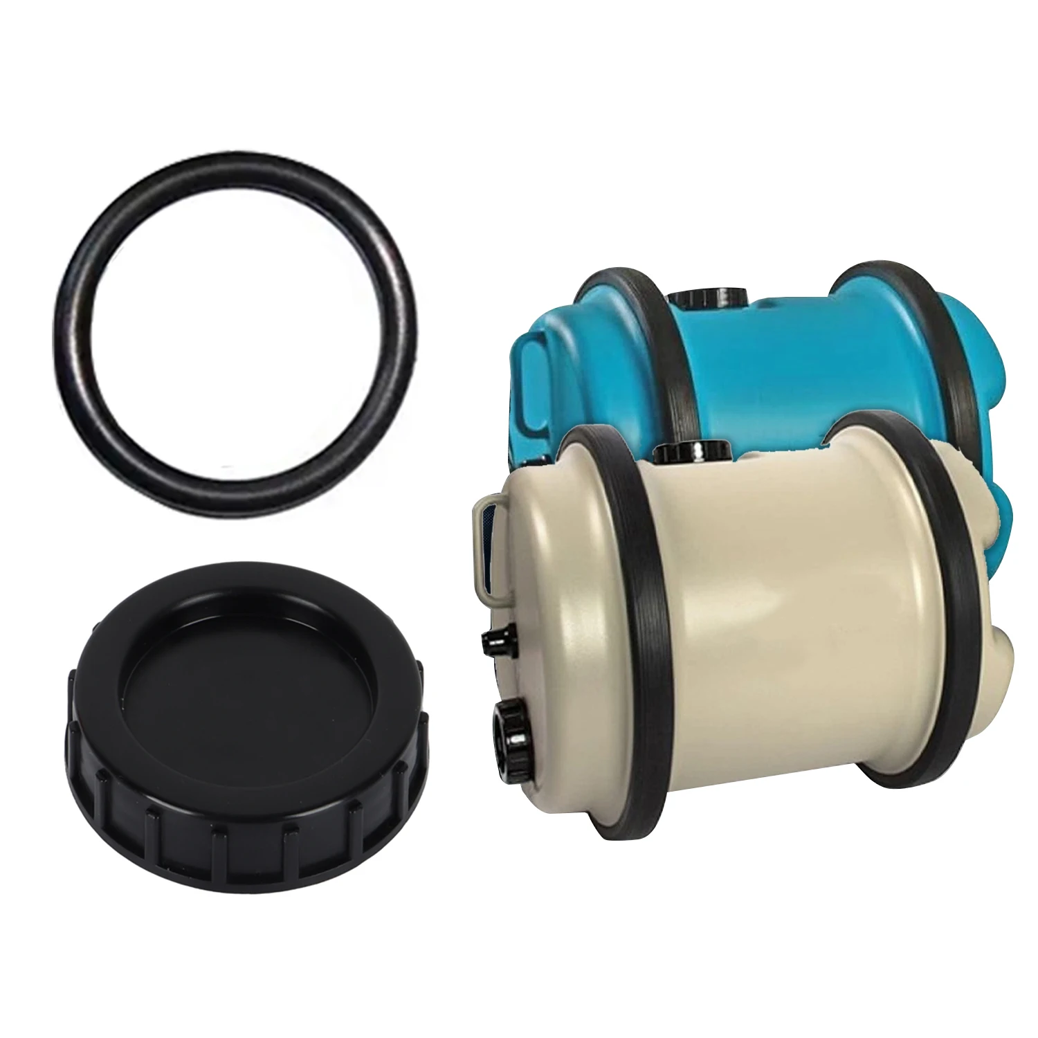 

80MM Screw On Cap With Seal Kits For Aquaroll Wastemaster Caravan Tank Water Waste ES2300 Replacement