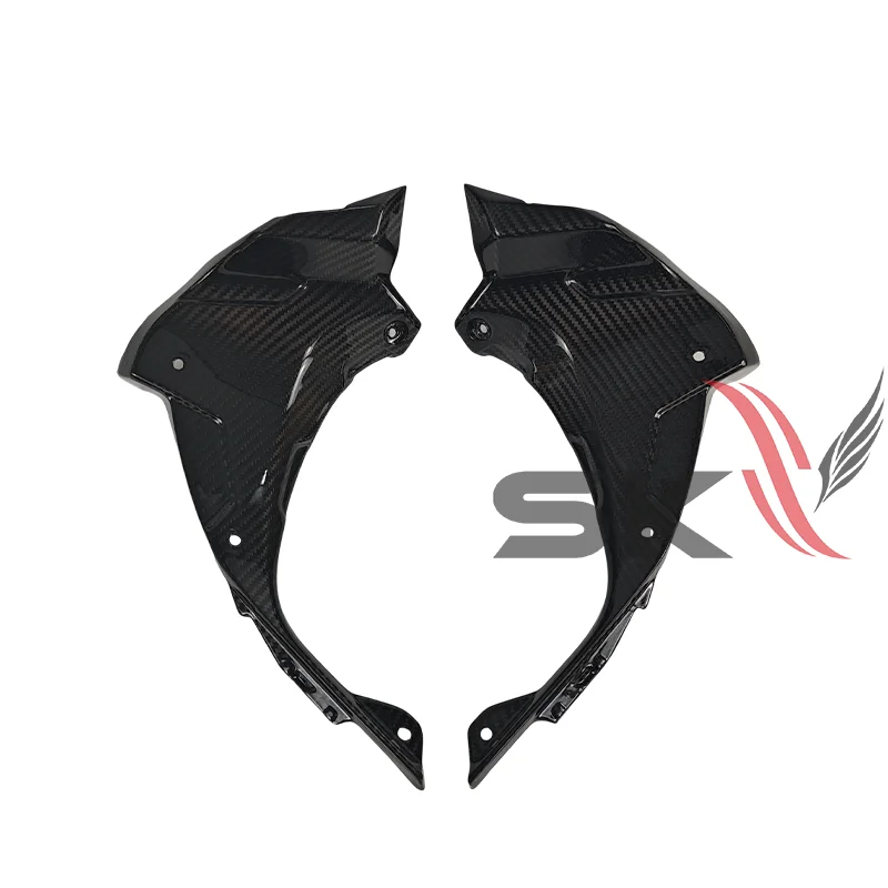 For KAWASAKI NINJA ZX6R ZX-6R 2024-2026 Carbon Fiber Cockpit Inner Panels Dash Side Panels Guards Kit Motorcycle Accessories
