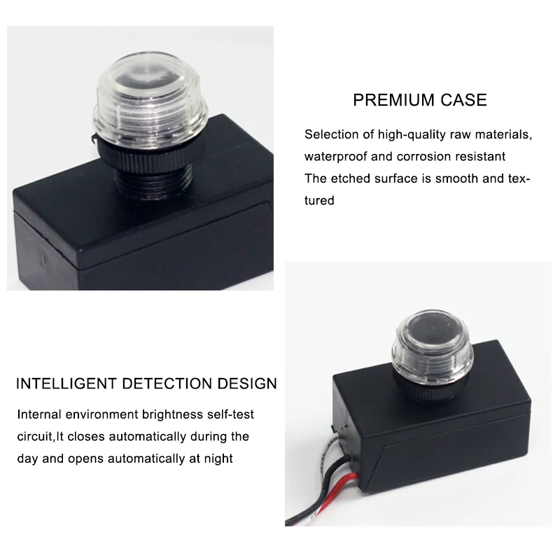 AC105-305V 10A photocell sensor Dusk to dawn outdoor street light rotating electronic IP65 waterproof photocell sensor switch