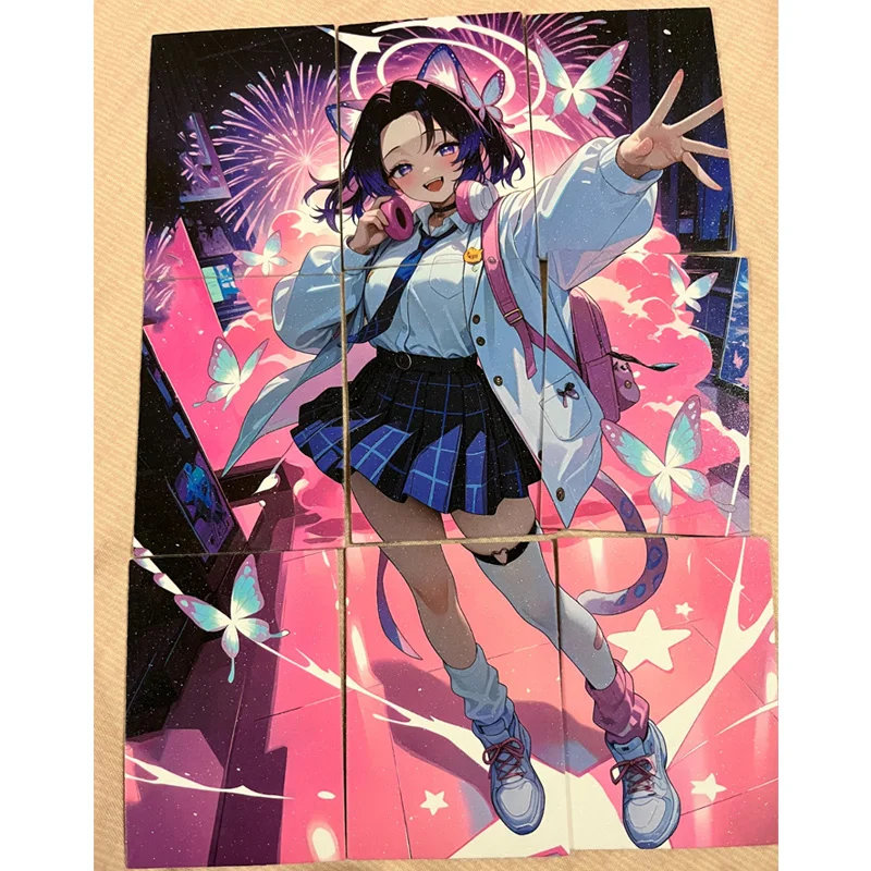 Douqu 4 أنيمي شيطان القاتل JK SR QR UR بطاقات كامادو Nezuko Tokitou Muichirou جمع بطاقات هدايا عيد ميلاد لعب الأطفال