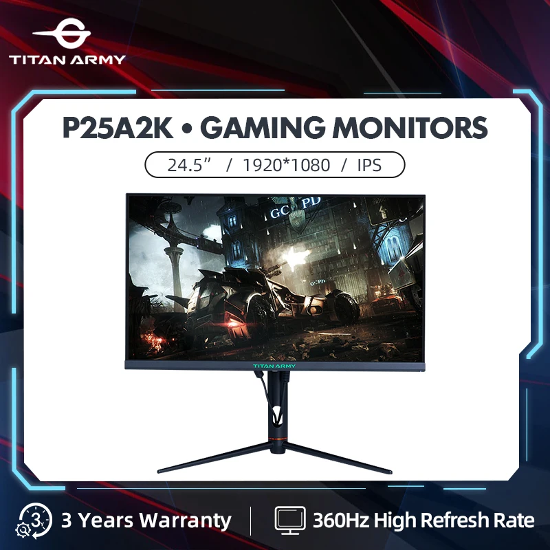 24.5/25 inch FAST IPS Plane HDMI Compatible DP Monitor 360Hz 1ms Fast LCD Esports Display Desktop Gaming Computer Screen