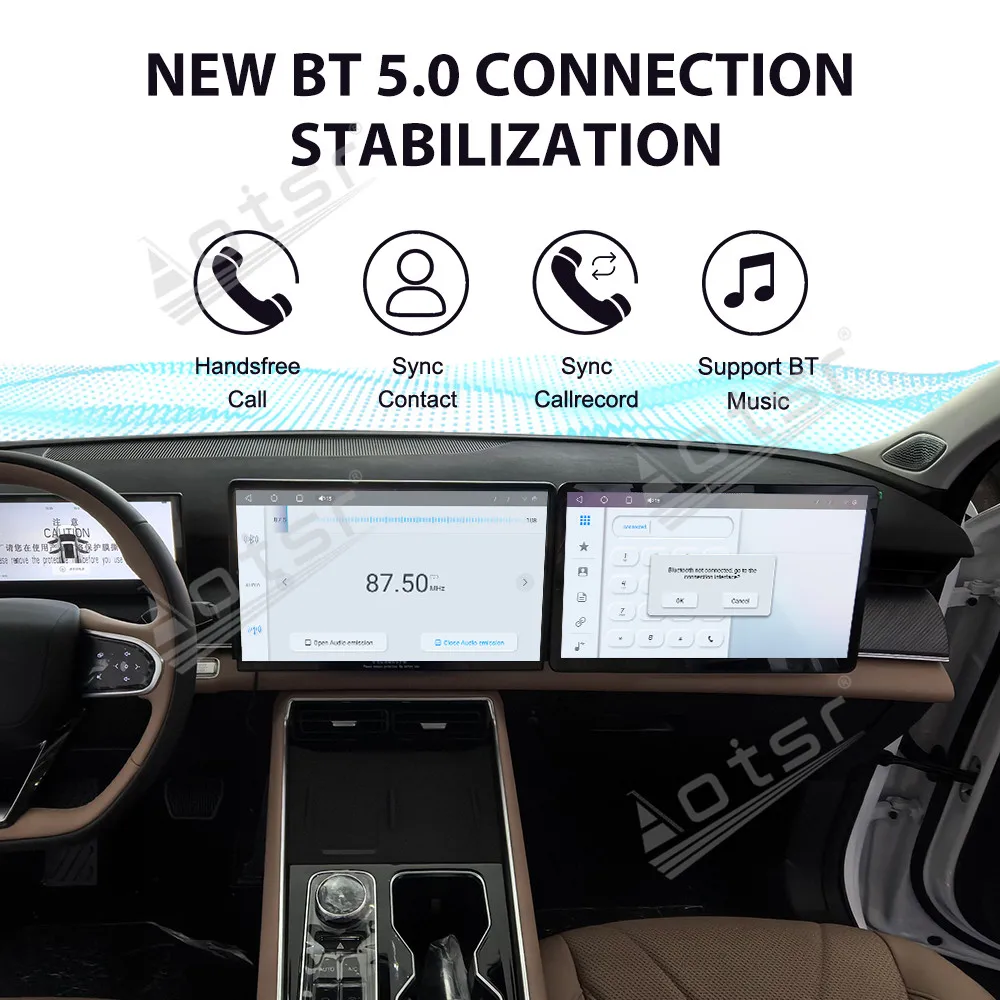 15.6 Inch Co-pilot Screen For Chery Tiggo 8L 2024-2025 AI Touch Screen Multimedia Player GPS Navigation Headuint Car Accessories