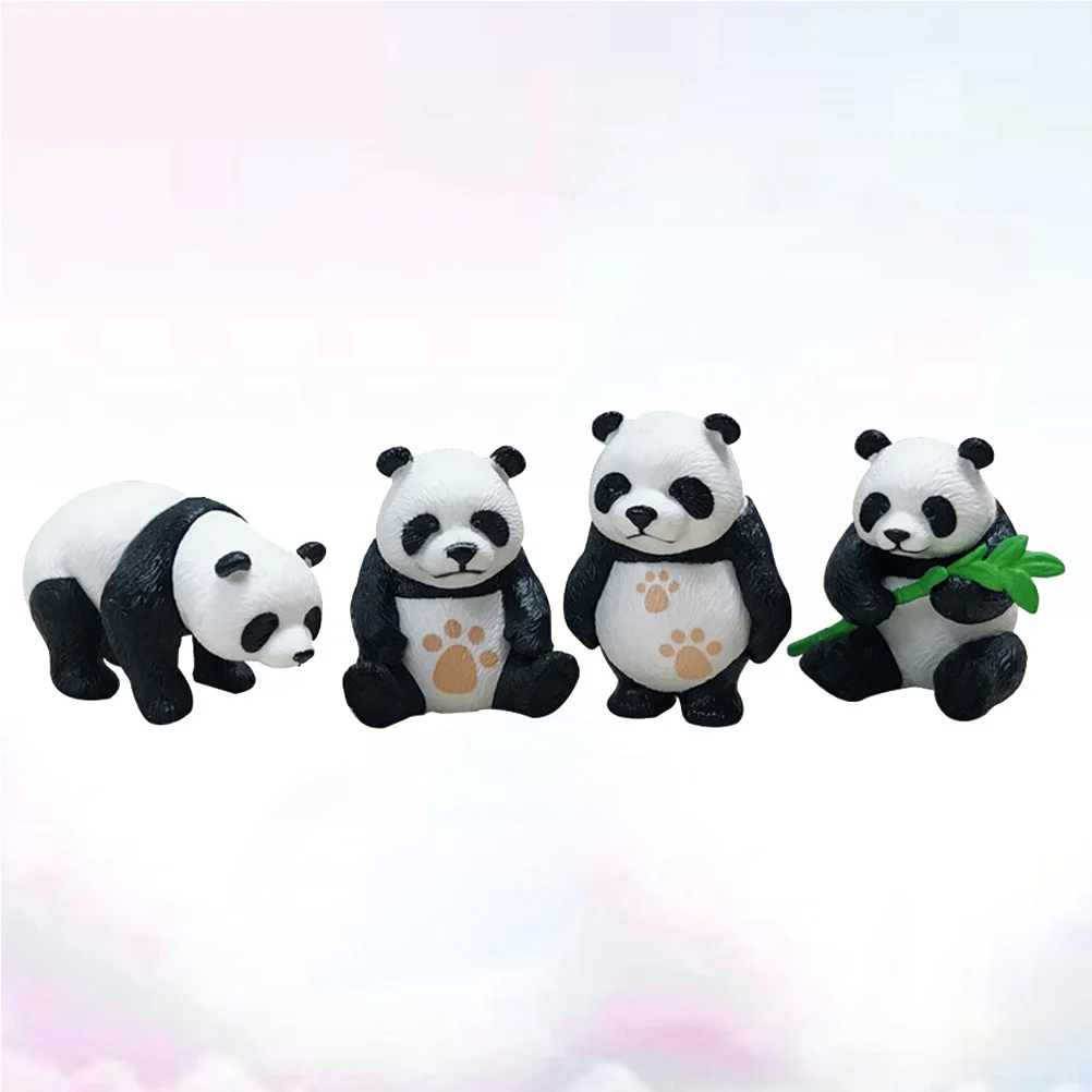 

8 Pcs Mini Panda Kits DIY Craft Decor Toys Landscape House Miniature Tiny Animal Figurines