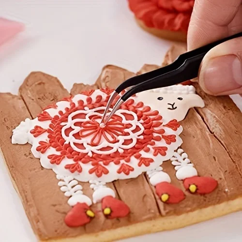 مجموعة ملاقط مكونة من قطعة واحدة ملاقط مضادة للكهرباء الساكنة ملاقط من الفولاذ المقاوم للصدأ لتمديد الرموش والالكترونيات وصناعة المجوهرات - مستقيمة و #6