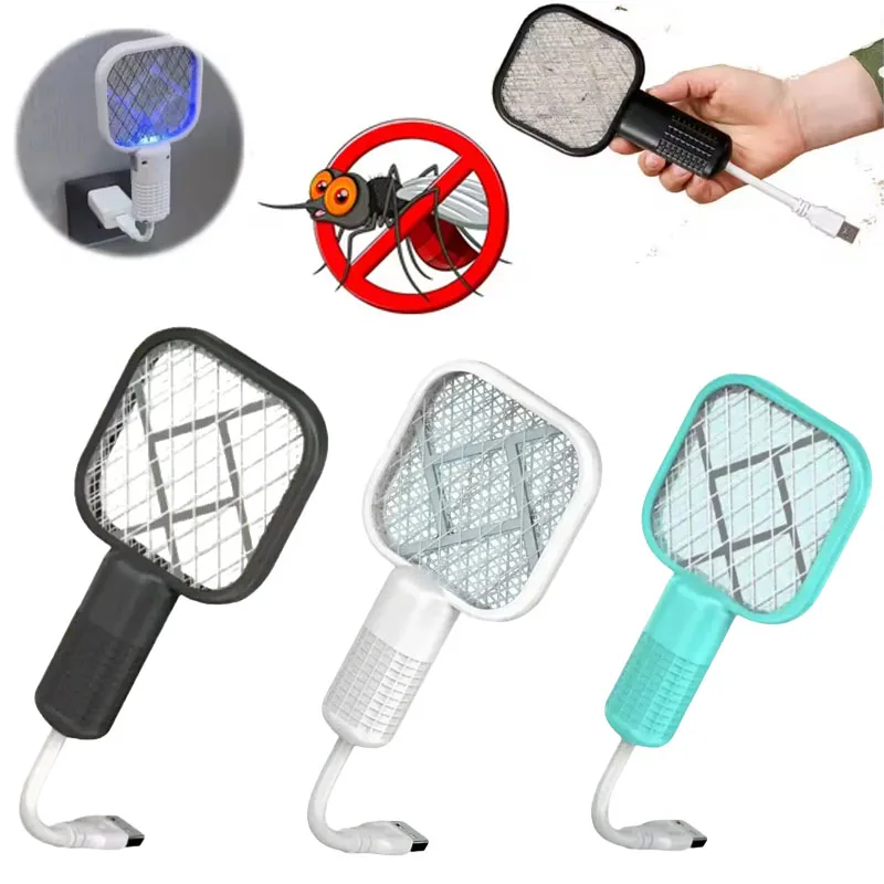 

USB Mosquito Swat Insect Killer Portable Small Electric Fly Exterminator Summer Family Outdoor Camping Electric Mosquito Swat