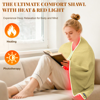 660nm Red Light Therapy Blanket Keep Warm Heating Shawl For Body Device Cushion 850nm Infrared Light Muscle Pain Relief Relax