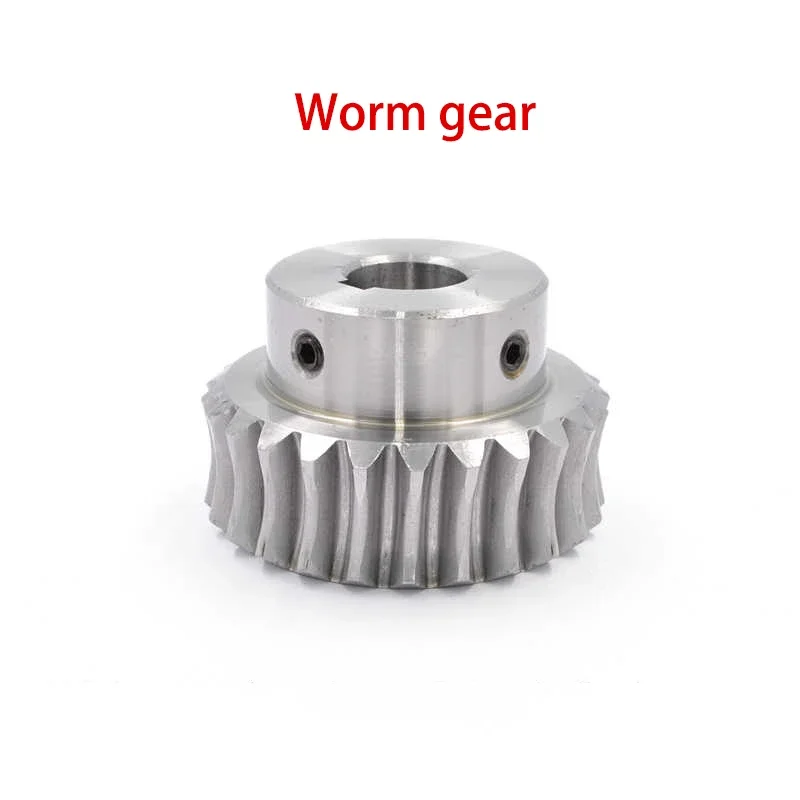 1 unidad 45 #   Varilla de tornillo sin fin de acero, 2M, 20/25/30T, 2 módulos, 20 dientes-30 dientes, engranaje helicoidal, orificio redondo y orificio de chavetero