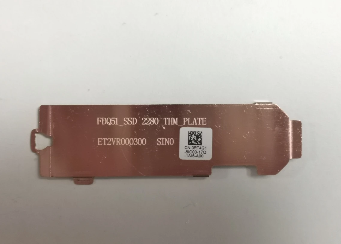 Voor Dell Alienware M15 M17 R3 R4 2280 M.2 Ssd Heatsink In Vaste Toestand 0rt4g1 Rt4g1