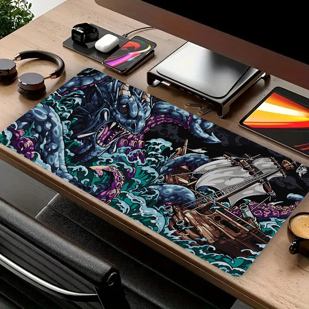 Laumango Davy Jones Locker Gaming Keyboard Pad Deskmat Mouse Mats Mausepad Rubber Mat Mousepad Gamer Pc Accessories Cabinet Maus