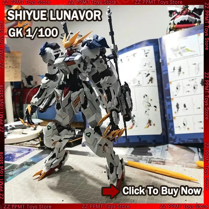 

SHIYUE LUNAVOR 1/100 GK ASW-G-08 Barbatos Lupus Rex Assembly Model Kits Plastic skeleton Anime Action Figure Robot Plastic Model