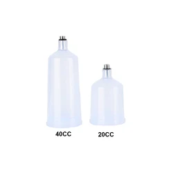 RIBO 20CC 40CC Plastic Spray Paint Gun Airbrush Cup Threaded Connector Part Pneumatic Tool Accessories