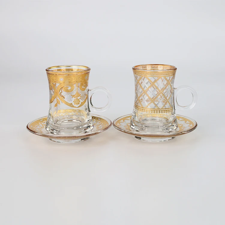 reusable arabic coffee cup glass teacup Turkish tea cup sets