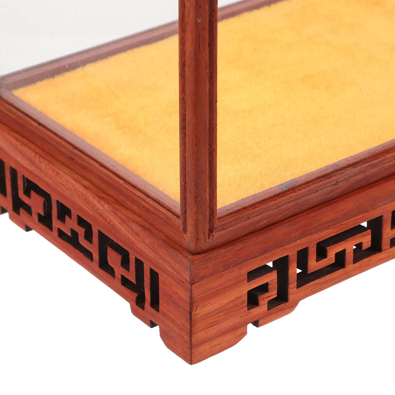 

Glass Display Box For Collectibles Transparent Craft Holder Dust-Proof Storage Case Multi-Functional Desktop Rack