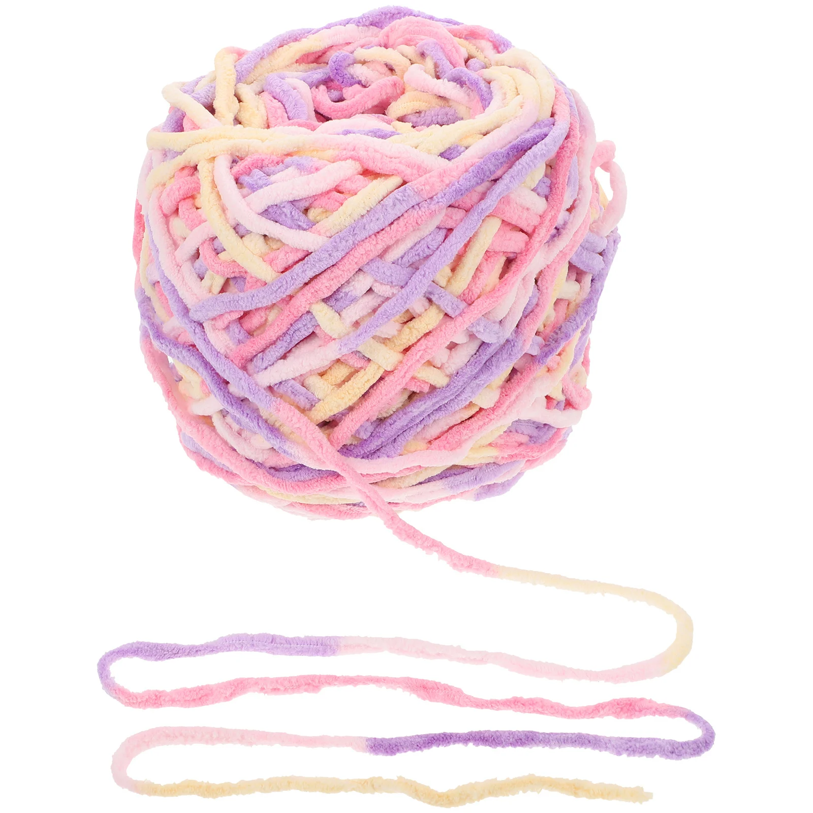 

1 Roll Supple Crochet For Diy Knitting Soft Chunky Polyester Yarn For Blankets Pillows Home Decor Craft Yarn Weight