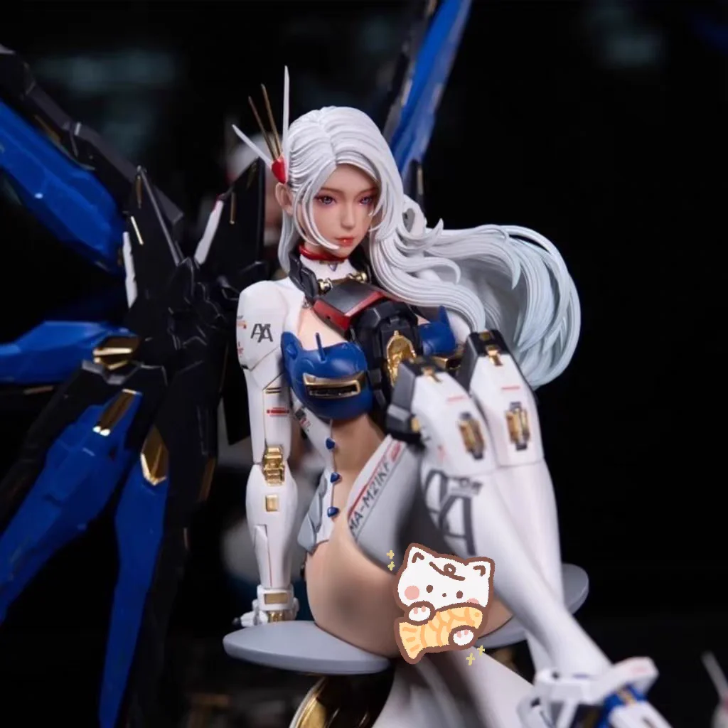 

[Premium Version] Mecha Girl Mechanical Two-Dimensional Gundam Mecha Freedom Girl Anime Beautiful Girl GK Figurine Peripheral