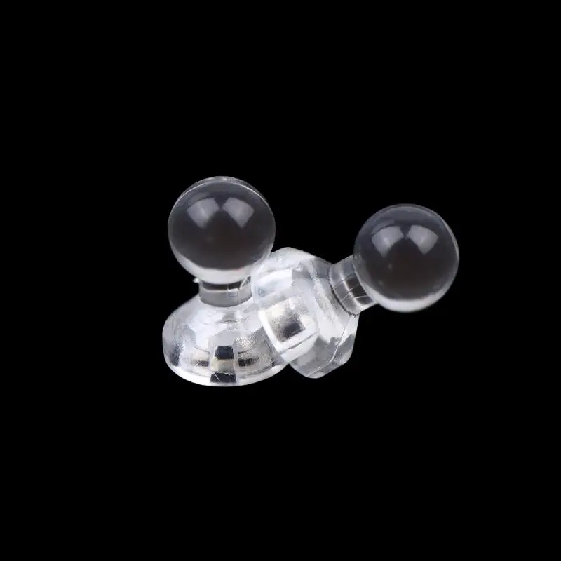 10/20PCS Mini Acrylic Badge Holder Clear Magnetic Pin Display Stand Fridge Magnet for Pins and Artwork Organization