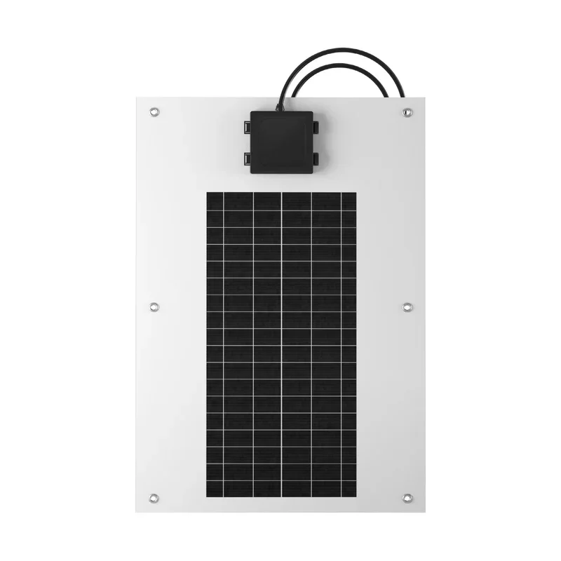 Renogy لوحة طاقة شمسية مرنة 10 وات 12 فولت أحادية البلورية شبه مرنة قابلة للانحناء شاحن خارج الشبكة لشاحنة المقصورة RV البحرية #1