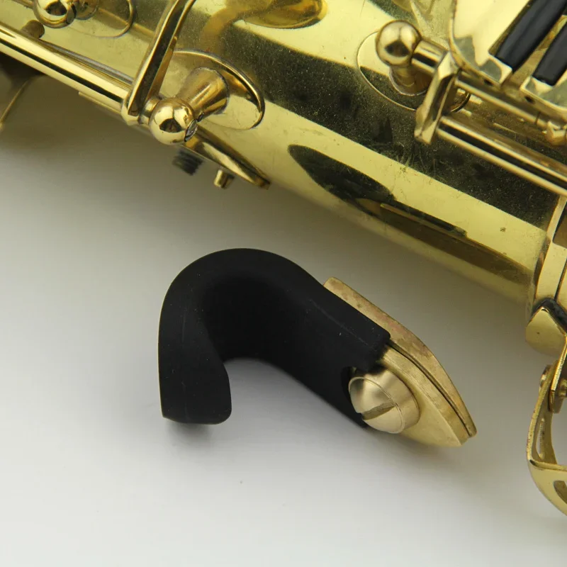 Black Rubber Saxophone Thumb Rest Saver Cushion Pad, Finger Protector, Comfortable for Alto, Tenor, Soprano Sax, 5Set